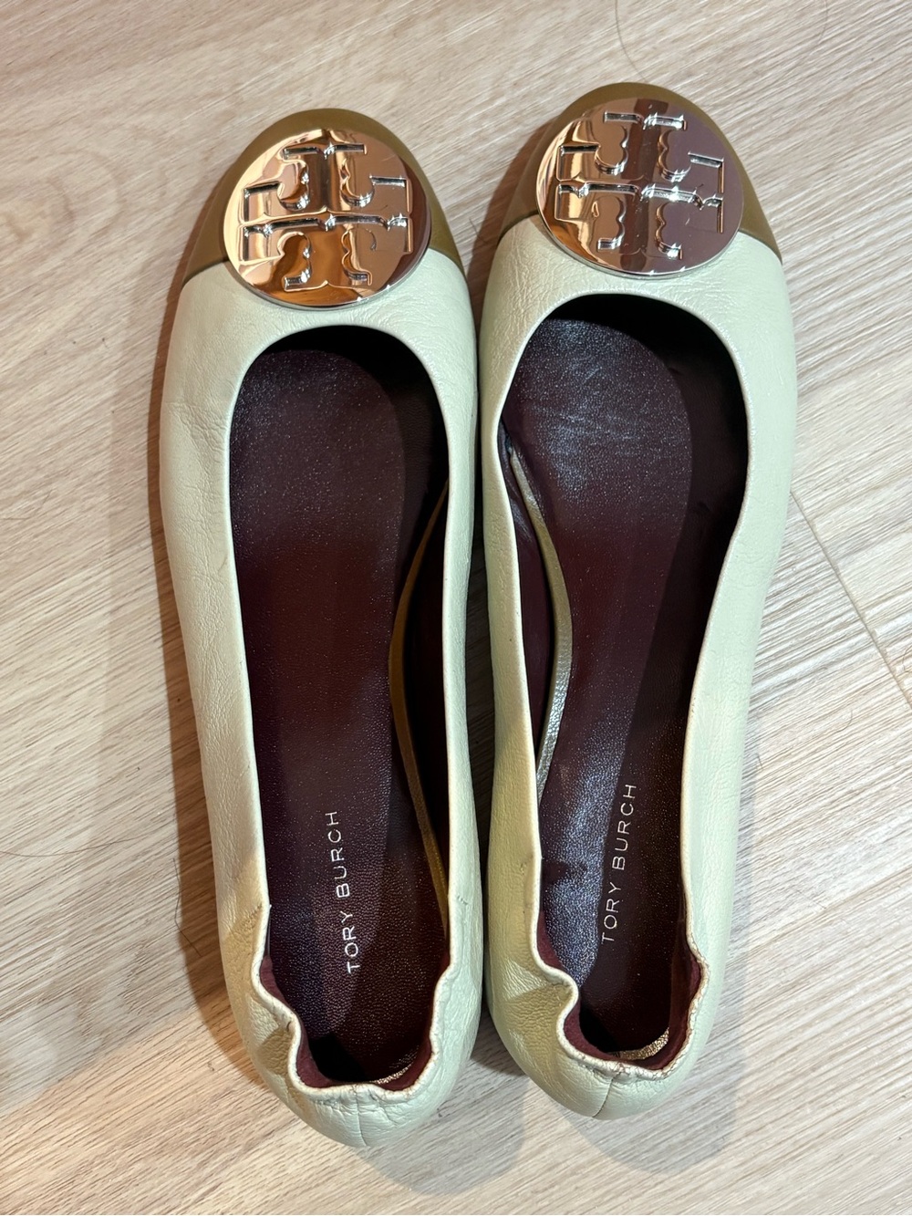 Tory Burch Claire Cap Toe Ballet 9